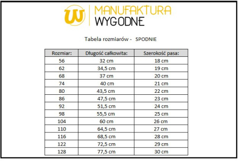 Baggy dziecięce z grubej dresówki: różne kolory