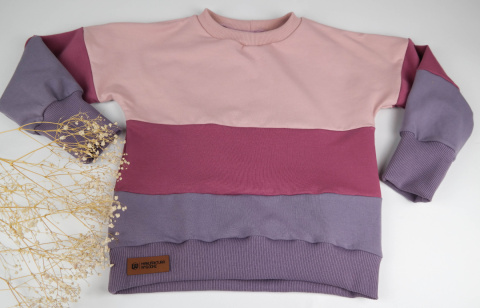 Bluza trójkolorowa dla dziewczynki Bluza trójkolorowa dla dziewczynki