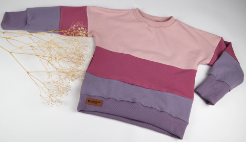 Bluza trójkolorowa dla dziewczynki Bluza trójkolorowa dla dziewczynki