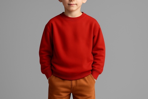 Bluza basic z grubej dresówki