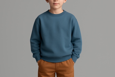 Bluza basic z grubej dresówki