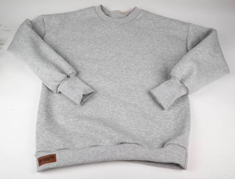 Bluza basic z grubej dresówki