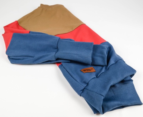 Bluza oversize trójkolorowa rozmiar 128