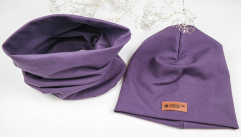 Zestaw: czapka "beanie" z kominem - różne kolory Zestaw: czapka "beanie" z kominem - różne kolory