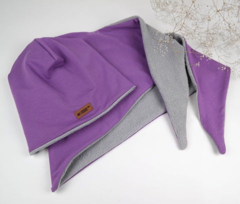 Zestaw na zimę: czapka i chusta - różne kolory