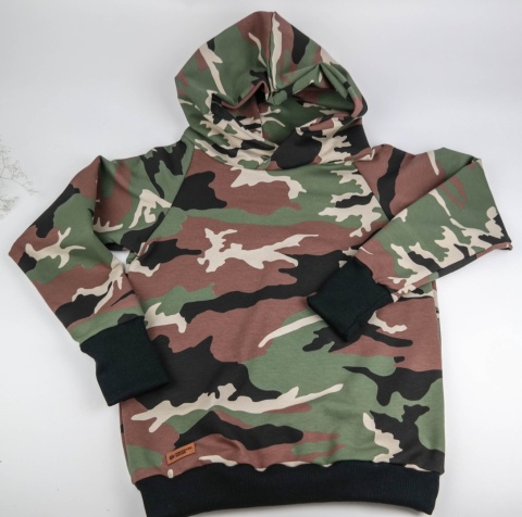 Dres dziecięcy moro bawełniany | komplet dresowy oversize