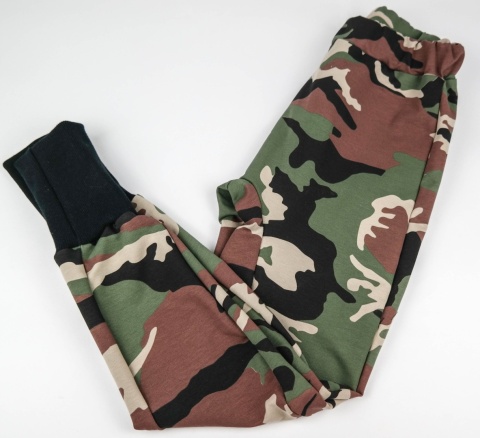 Dres dziecięcy moro bawełniany | komplet dresowy oversize