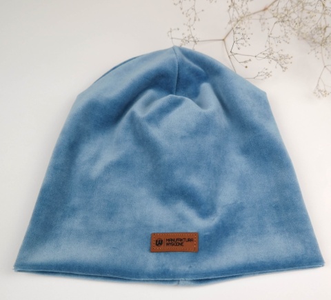 Welurowy zestaw z chustą: różne kolory